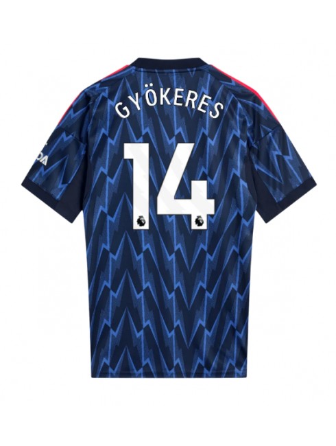 Muži Futbalové oblečenie Arsenal Viktor Gyokeres #14 2025-26 Krátky Rukáv - Preč Muži Futbalové oblečenie Arsenal Viktor Gyokeres #14 2025-26 Krátky Rukáv - Preč